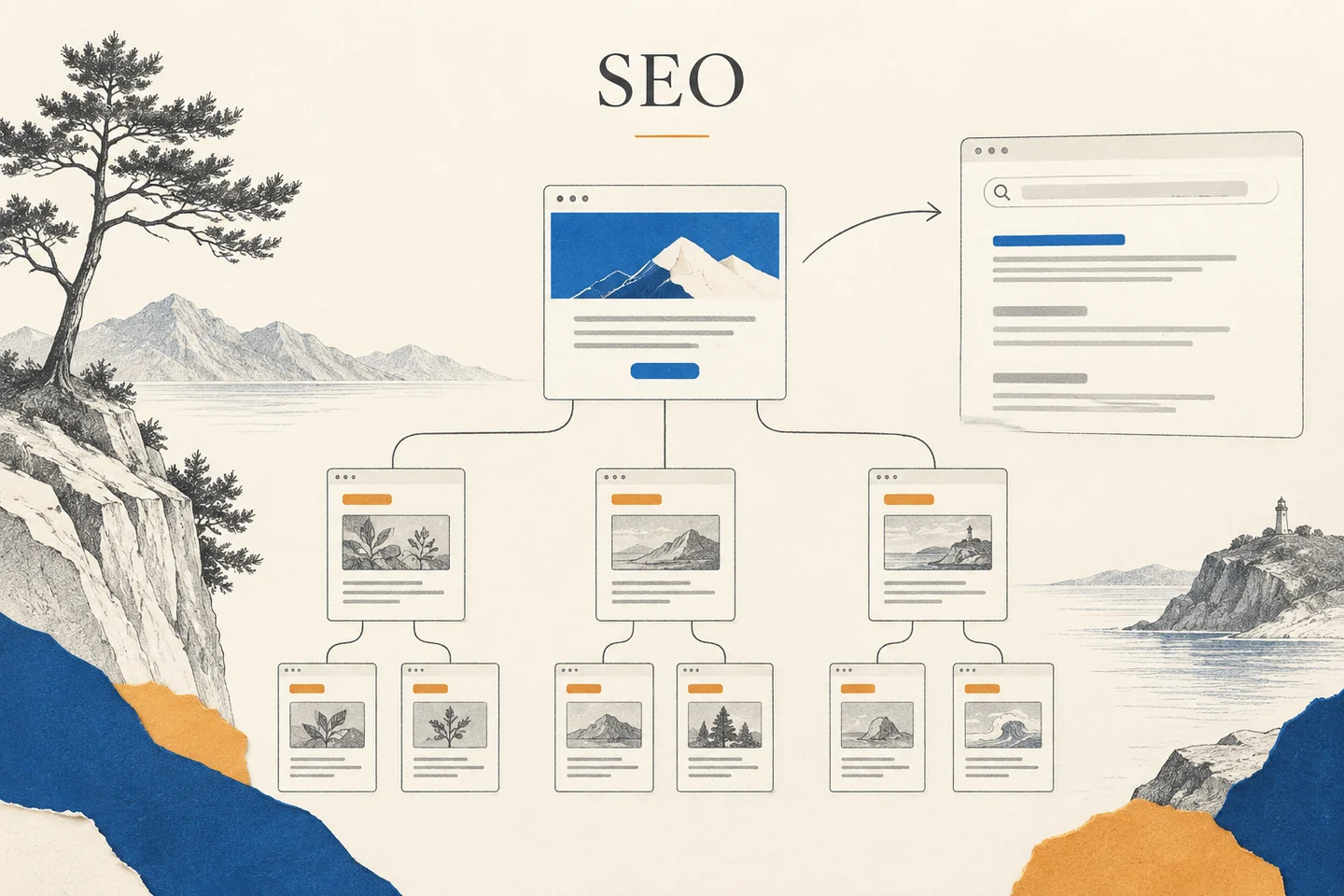 Структура сайта и поддерживающие статьи для SEO