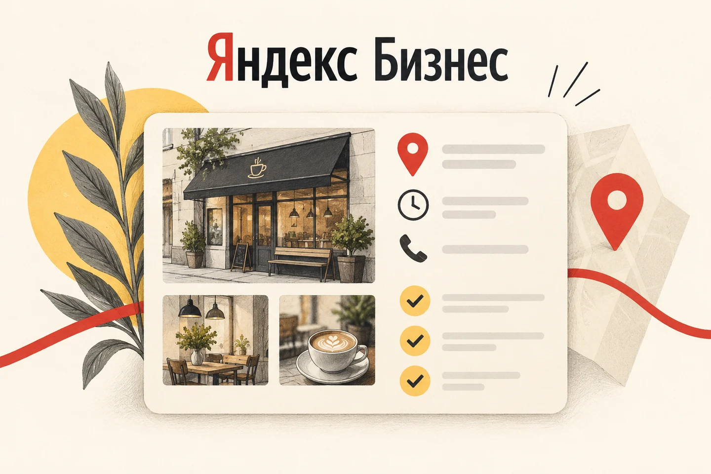 Заполнение карточки организации в Яндекс Бизнесе